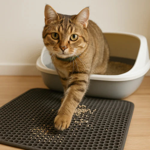 Pourquoi ton chat met de la litière partout ?