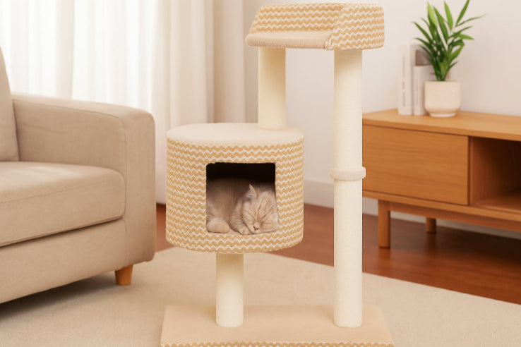 Arbre a chat avec une seule niche salon