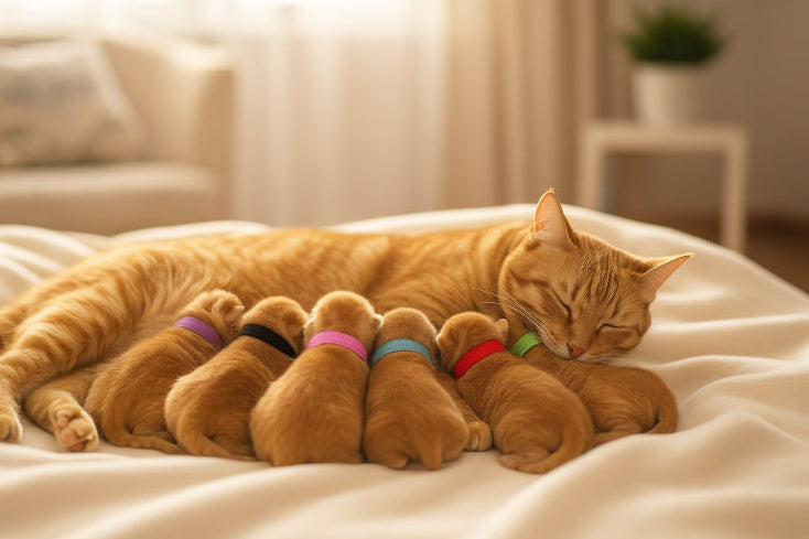 Collier chat petits chats