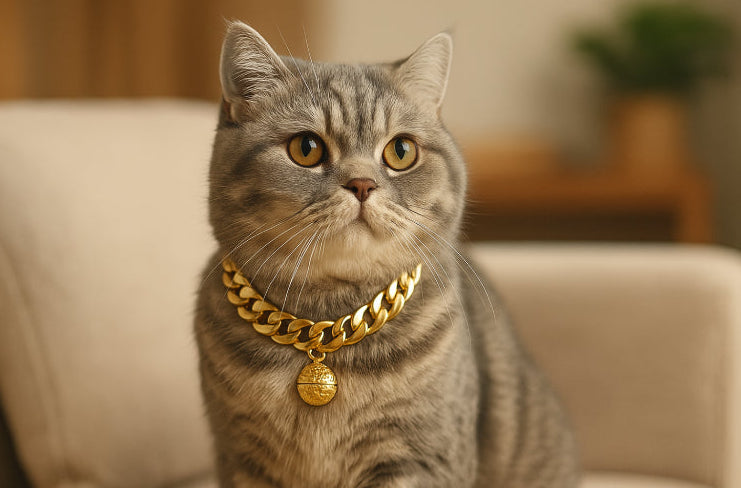 Collier pour chat male salon