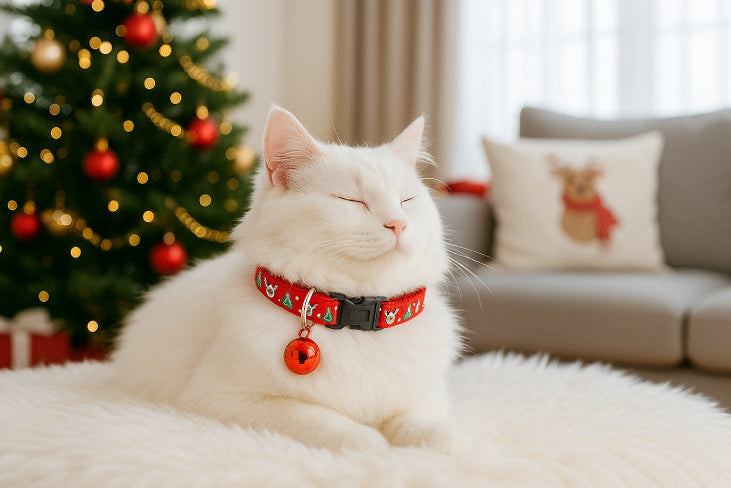 Collier pour chat noël sapin