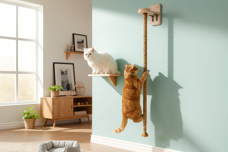 Corde arbre à chat mural
