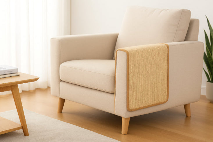 Couvre meuble griffoir pour chat canapé