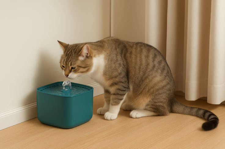 Fontaine d'eau chat potable