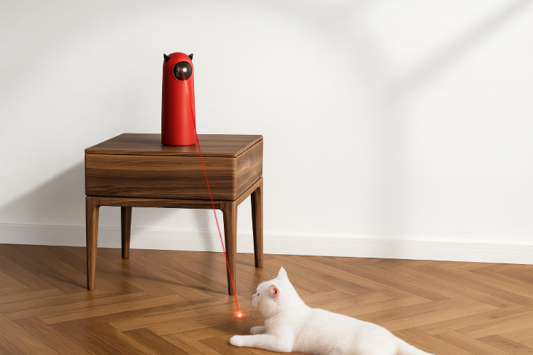 Jouet interactif pour chat satan