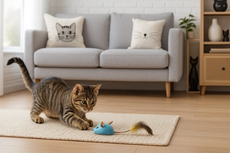 Jouets interactifs pour chat souris salon