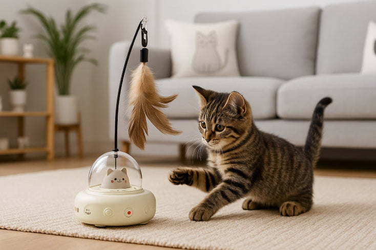 Jouets interactifs pour chats sol