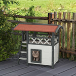 Maison niche de jardin en bois pour chat - Vignette | ChatMour