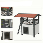 Maison niche de jardin en bois pour chat - Vignette | ChatMour