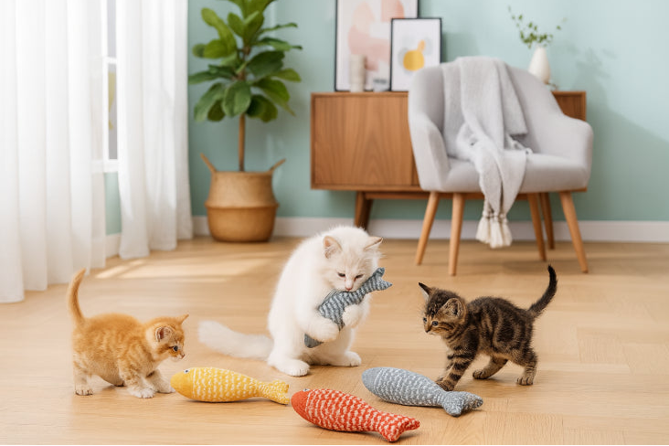 Meilleurs jouets pour chat jaune rouge