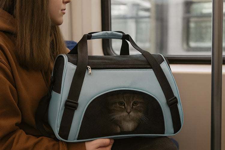 Sac à Main en Maille Respirante pour Chat fille
