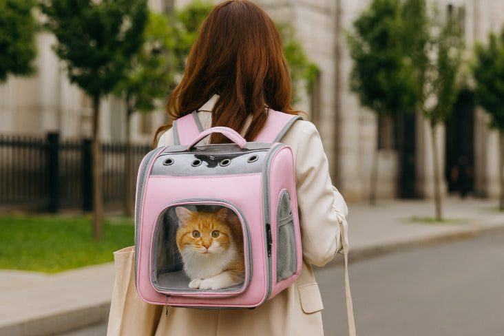 Sac à dos cage pour chat rue