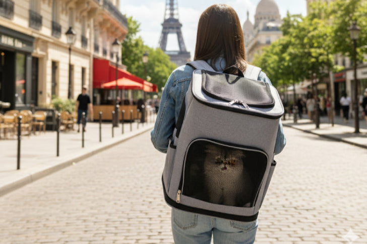 Sac à dos pour chat XXL Paris