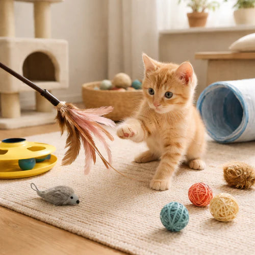 Les meilleurs jouets pour chaton pour le développement moteur