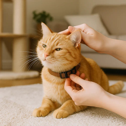 Comment habituer un chat à porter un collier ?