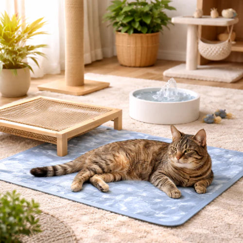 Accessoires pour chat en été : comment aider son chat à mieux supporter la chaleur ?