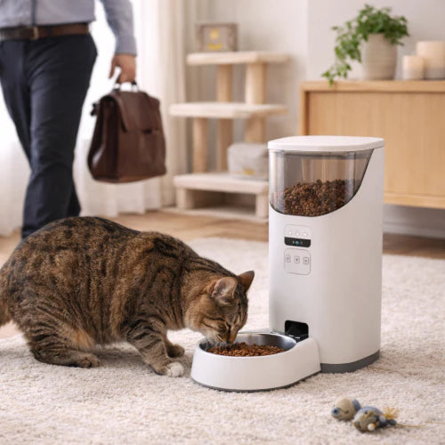 Distributeur automatique pour chat : est-ce une bonne solution quand on travaille toute la journée ?