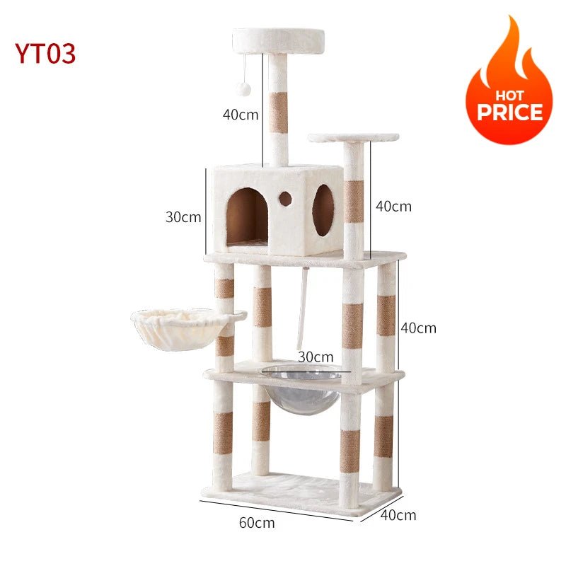 Arbre à chat blanc - ChatMour