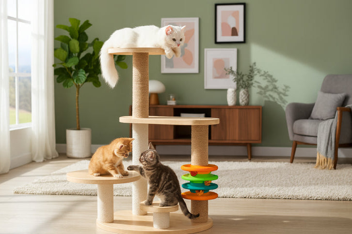 Arbre à chat design maison  salon 