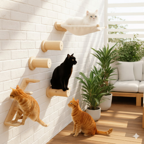 Arbre à chat extérieur mural 