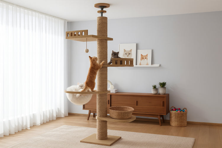 Arbre à chat géant salon 