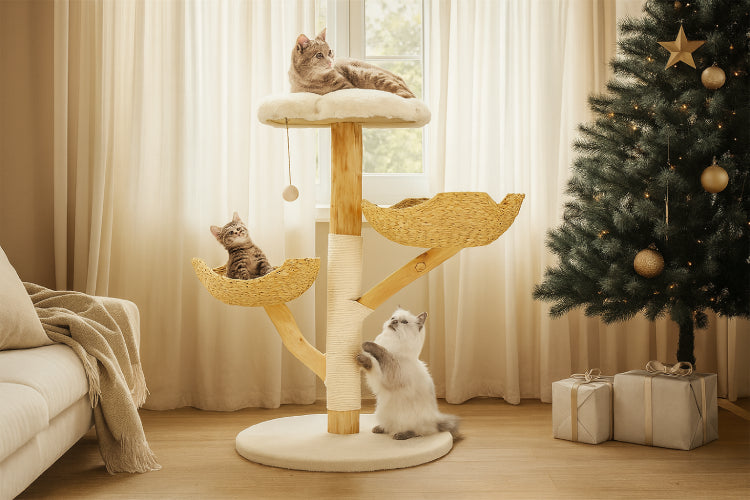 Arbre à chat pour gros chats noël