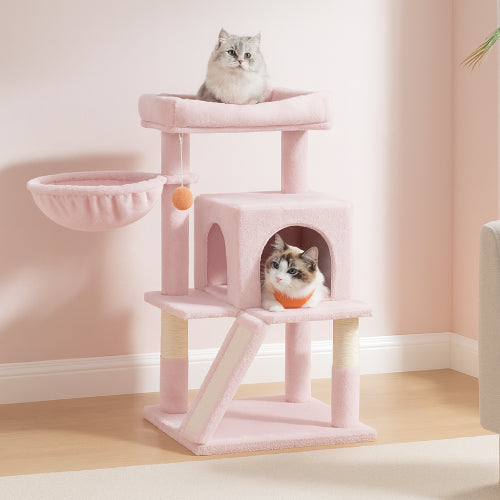 Arbre à chat rose claire bonbon