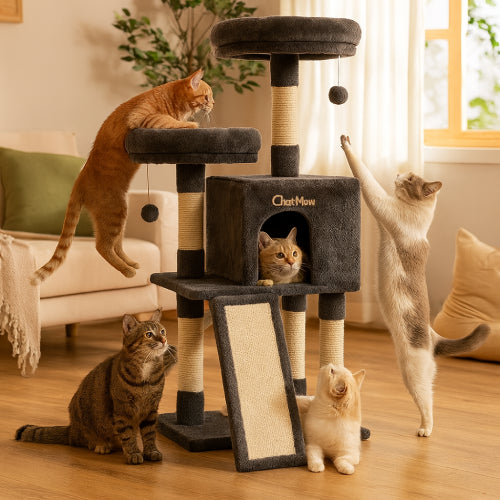 Arbre à chaton, Hauteur de 115 cm chats