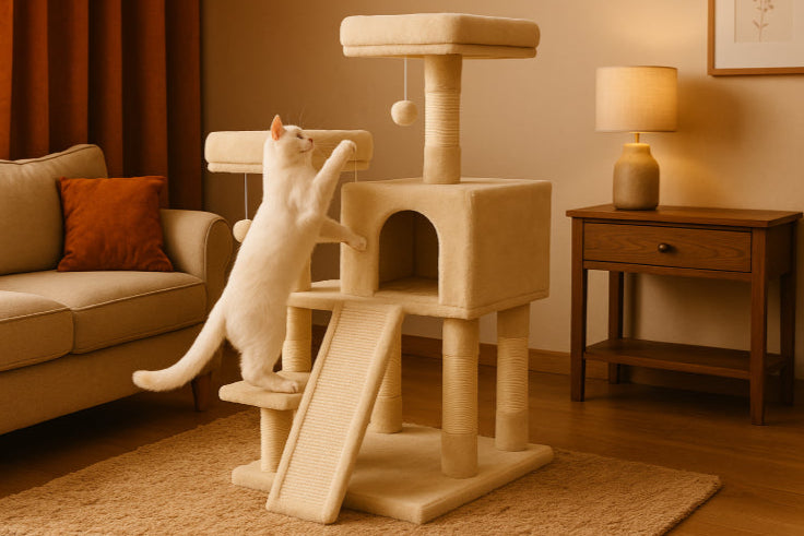 Arbre à chaton, Hauteur de 115 cm salon