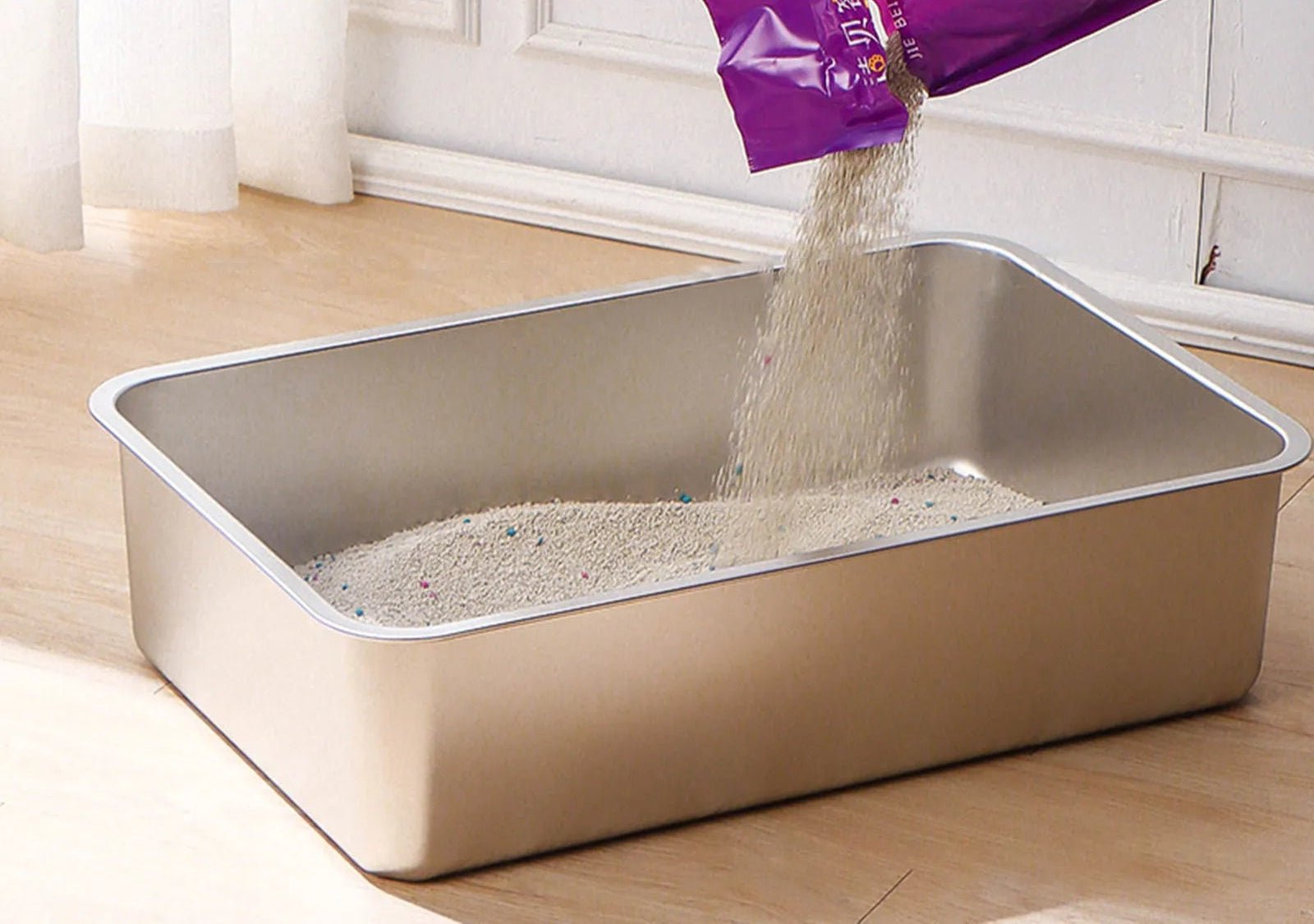 Bac à litière en inox - ChatMour