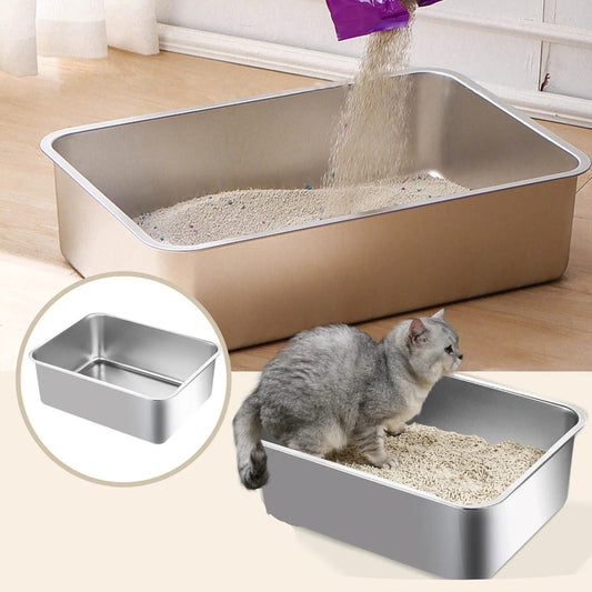 Bac à litière en inox - ChatMour