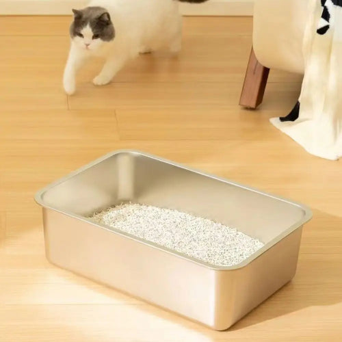 Bac à litière en inox  acier  inoxydable 