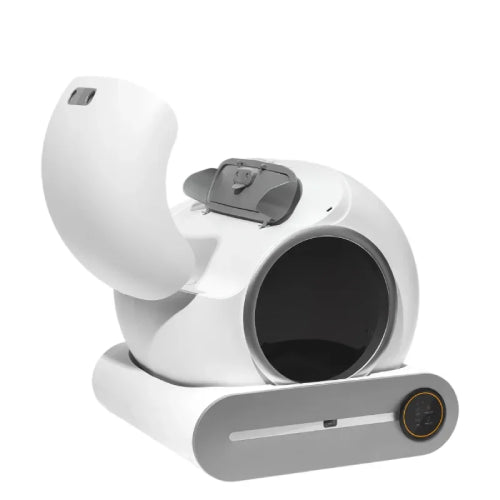 Bac à litière intelligent pour chat fond blanc