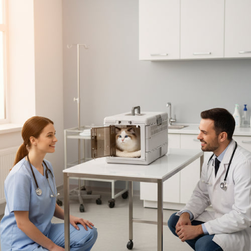 Boite de transport chat cabinet