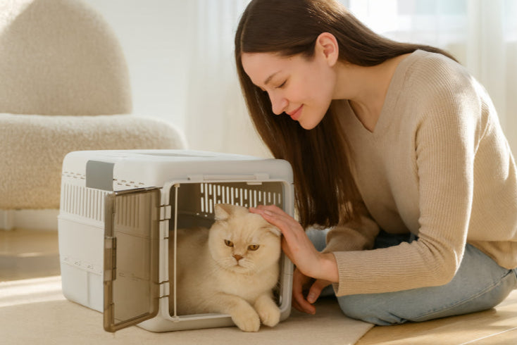 Boite de transport chat fille