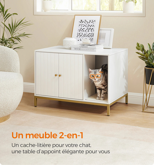 Cache litière pour chat