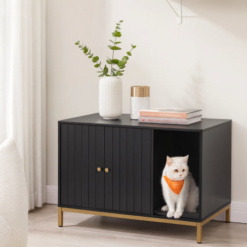 Cache litière pour chat vase