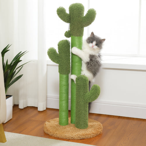 Cactus griffoir pour chat parquet