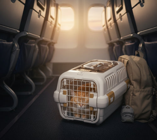 Cage de transport avion pour chat avion