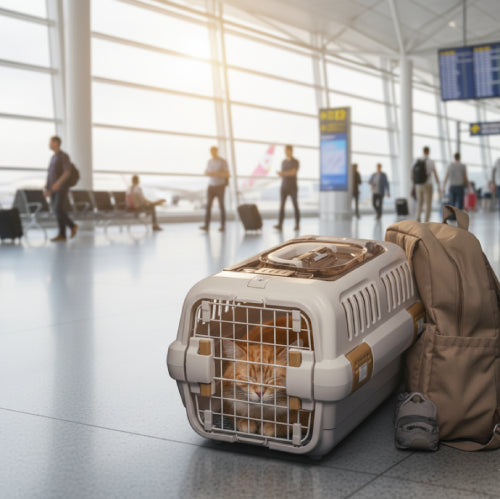 Cage de transport avion pour chat  cartable