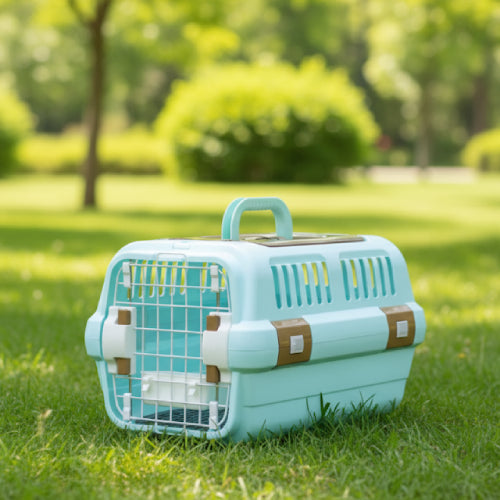 Cage de transport été bleu marron