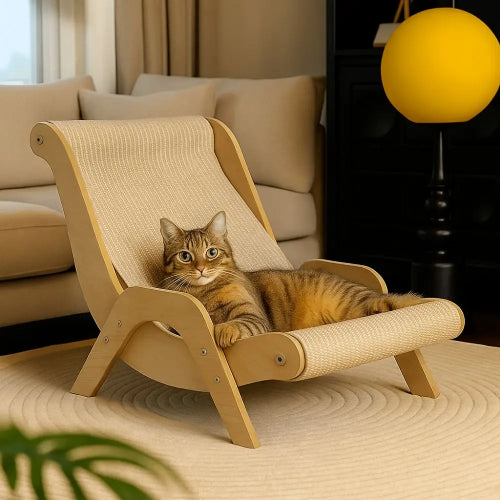 Chaise griffoir pour chat salon