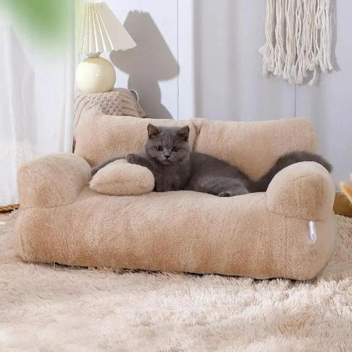 Chaise lit à gratter pour chat tapis peluche