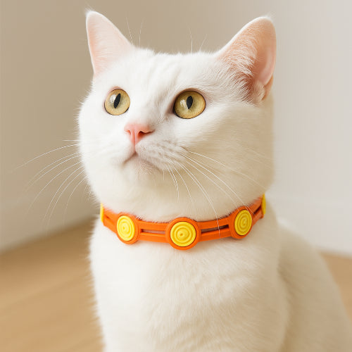 Collier anti moustique chat jaune 
