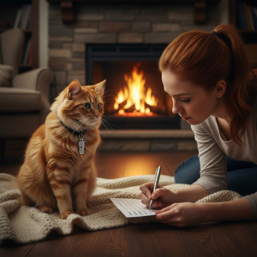 Collier chat adresse cou 