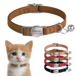 Collier chat cuir personnalisé - Vignette | ChatMour