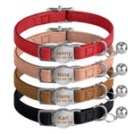 Collier chat cuir personnalisé - Vignette | ChatMour