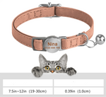 Collier chat cuir personnalisé - Vignette | ChatMour