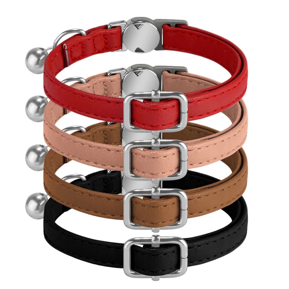 Collier chat cuir personnalisé - ChatMour