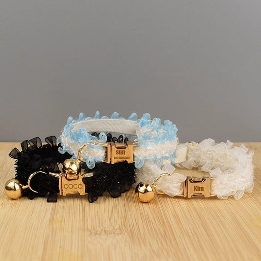 Collier chat gravé - ChatMour